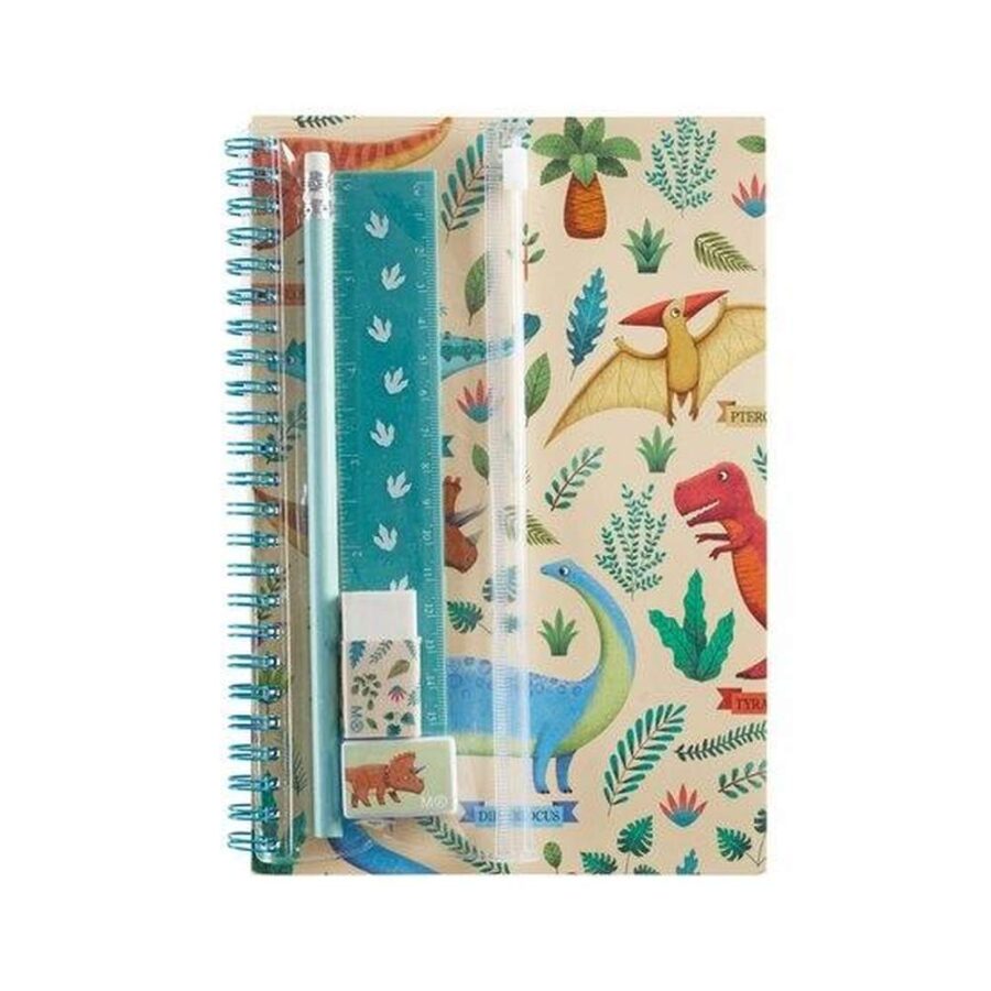 Cuaderno Con Estuche Dinosaurio