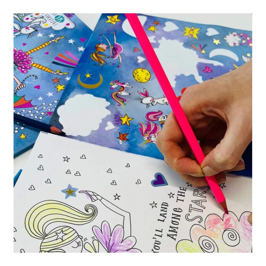 Cuaderno Para Pintar Con Stickers Moon Dance