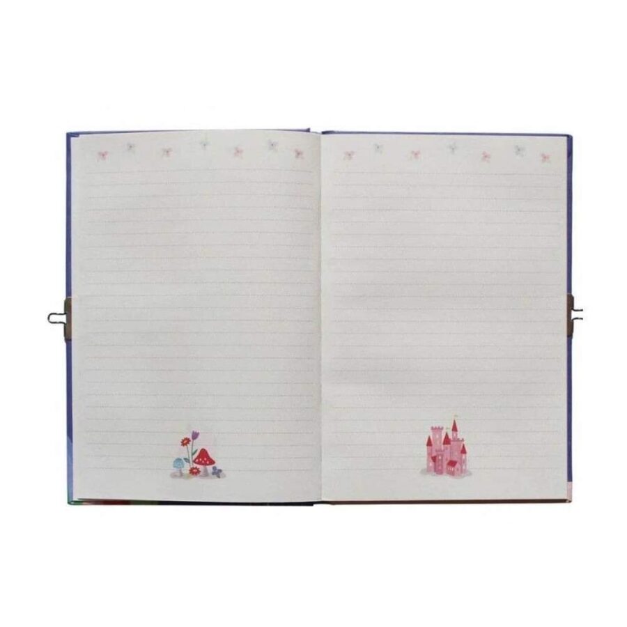 Diario Con Candado Lila Unicornio