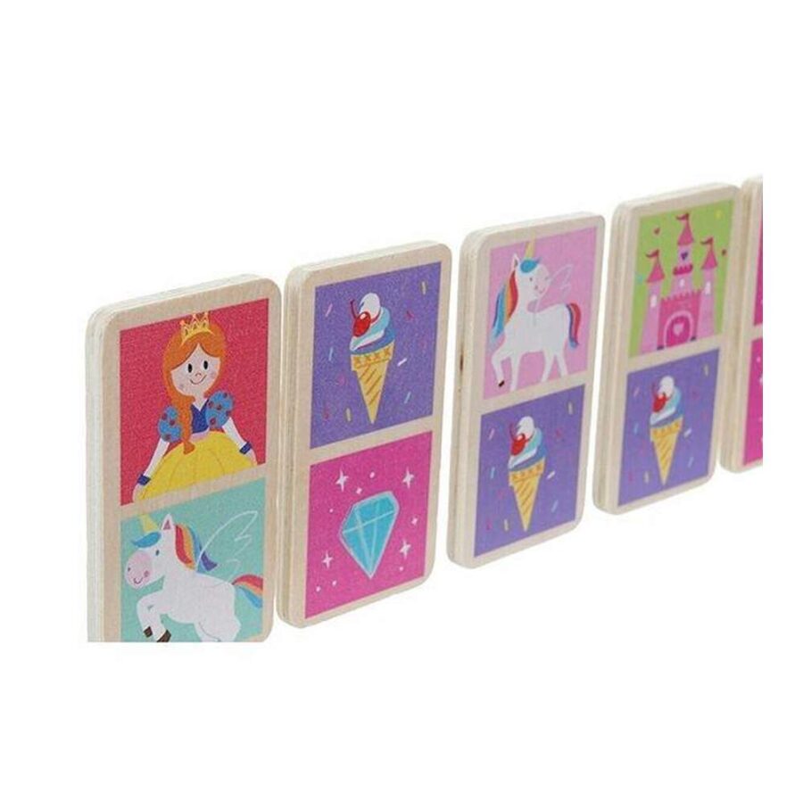 Dominó Madera Enlatado Unicornio