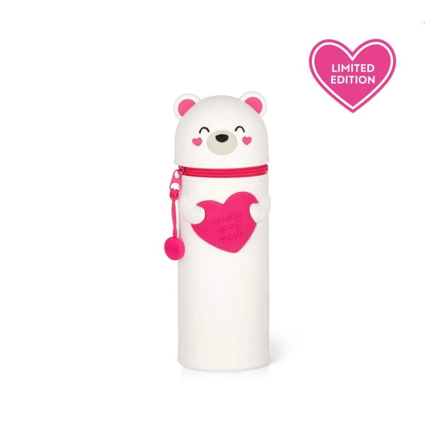 Estuche De Silicona 2 En 1 Oso Corazón