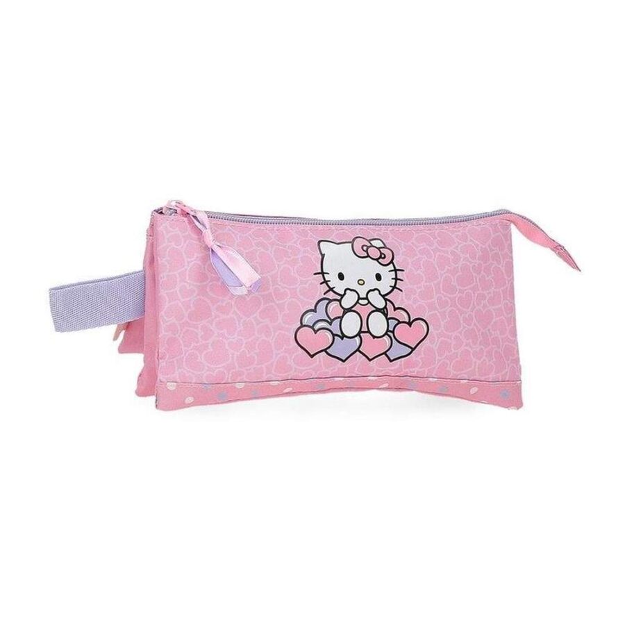 Estuche Triple Hello Kitty Hearts & Dots