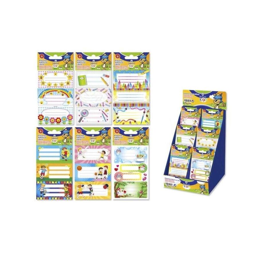 Etiquetas Adhesivas Escolar Libros