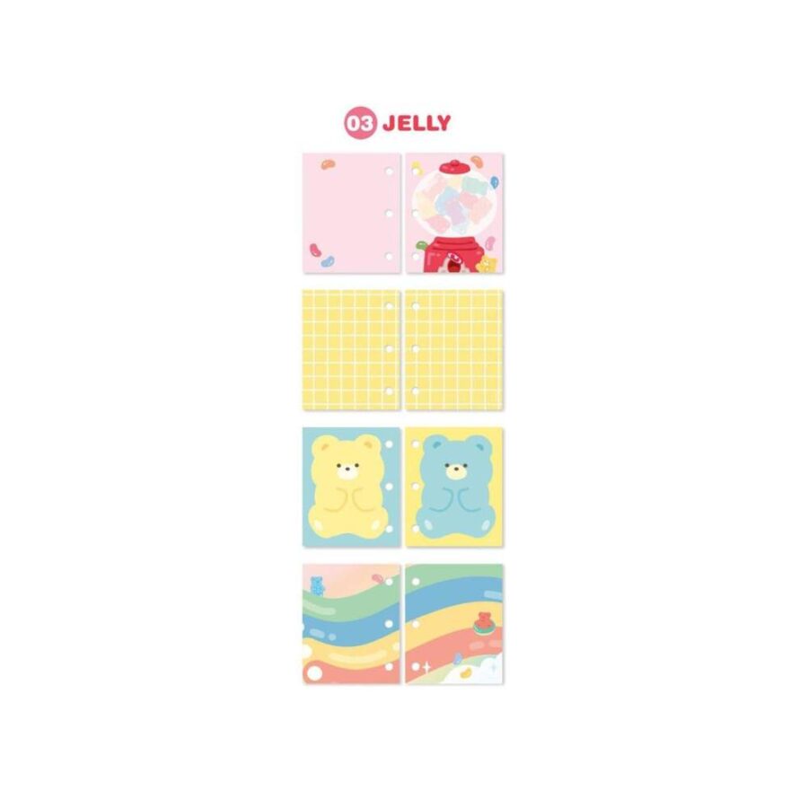 Hojas Con Anillas De Diario Jelly