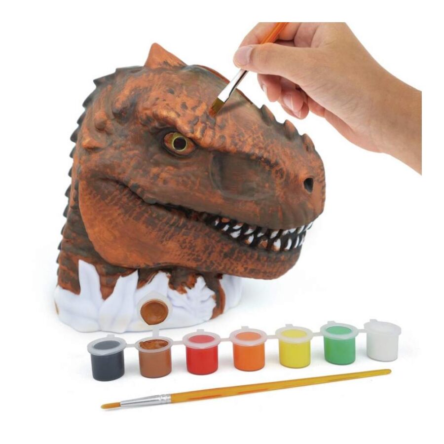 Hucha T-Rex Para Pintar