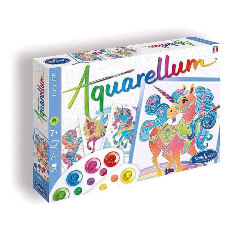 Juego Aquarellum Unicornios
