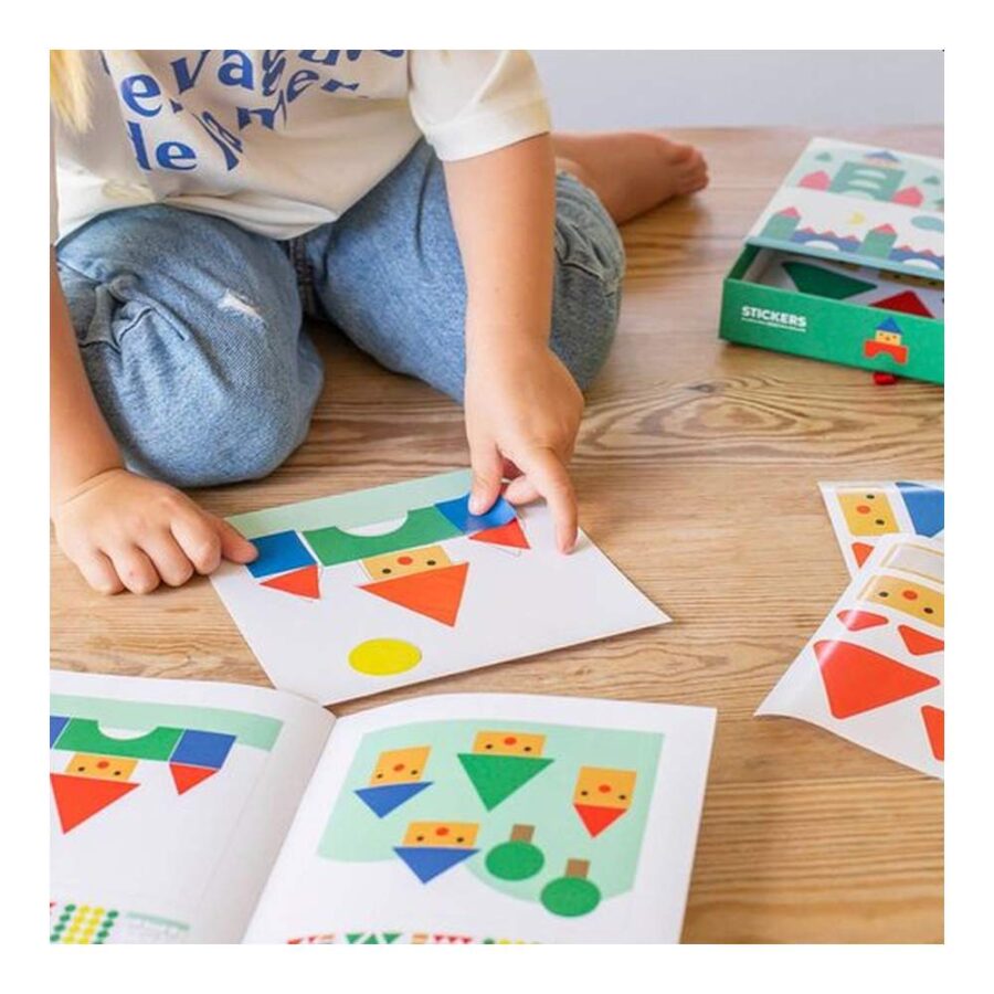 Juego Gomets Stickers Box Pueblos