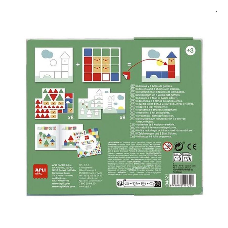 Juego Gomets Stickers Box Pueblos