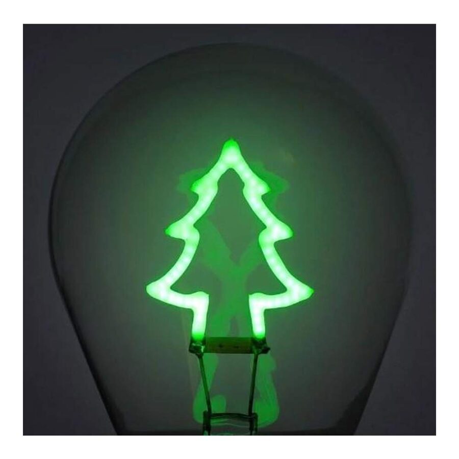 Lámpara De Mesa Bombilla - Arbol Navidad