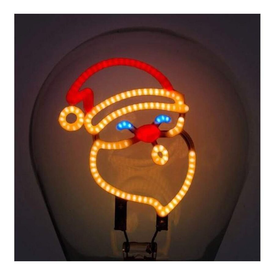 Lámpara De Mesa Bombilla - Papa Noel