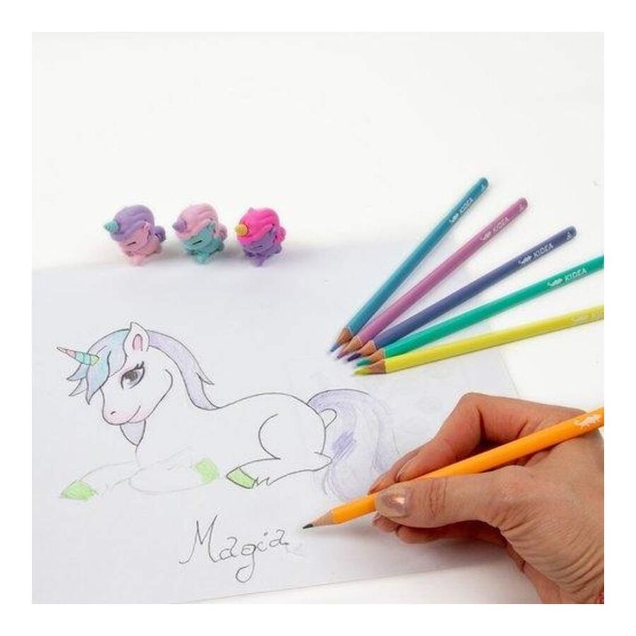 Lápices De Colores Con Unicornios Intercambiables