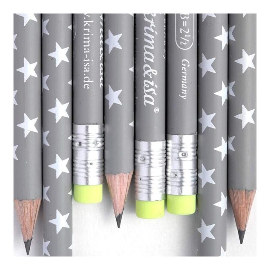Lápiz Estrellas Gris
