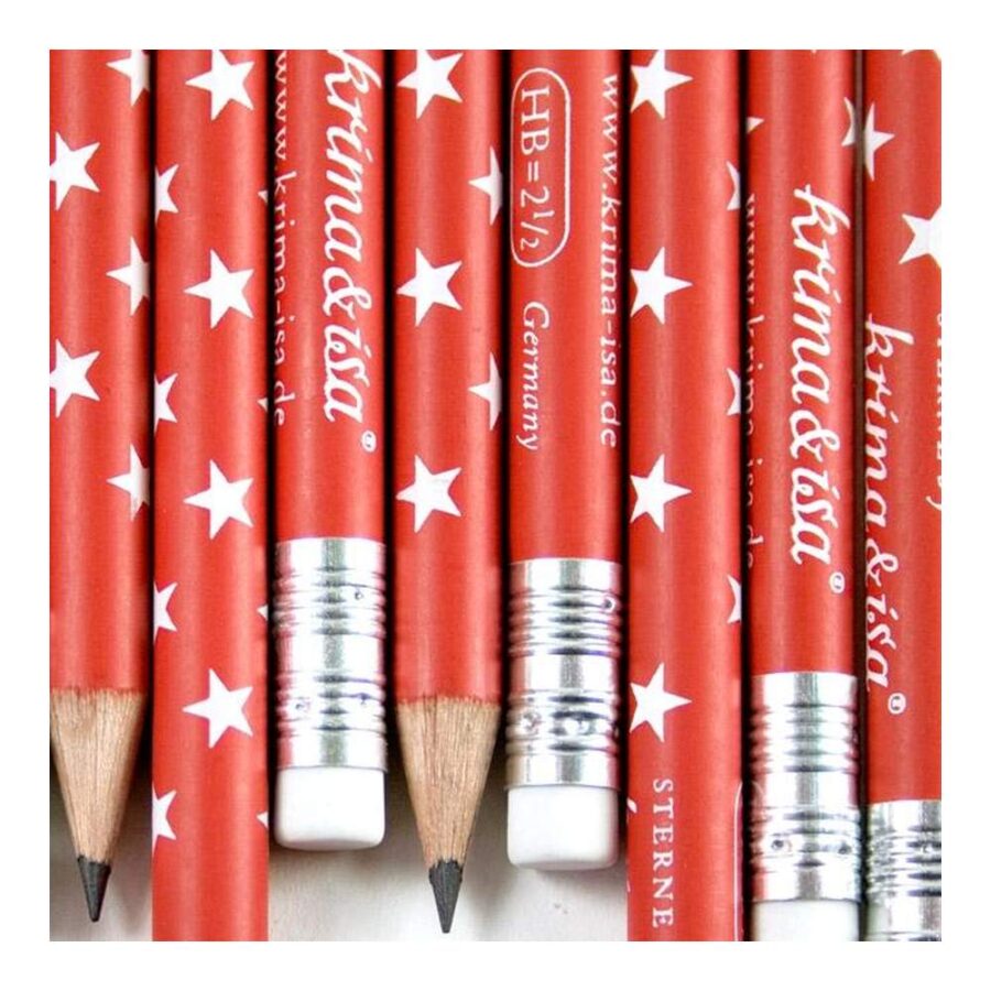 Lápiz Estrellas Rojo