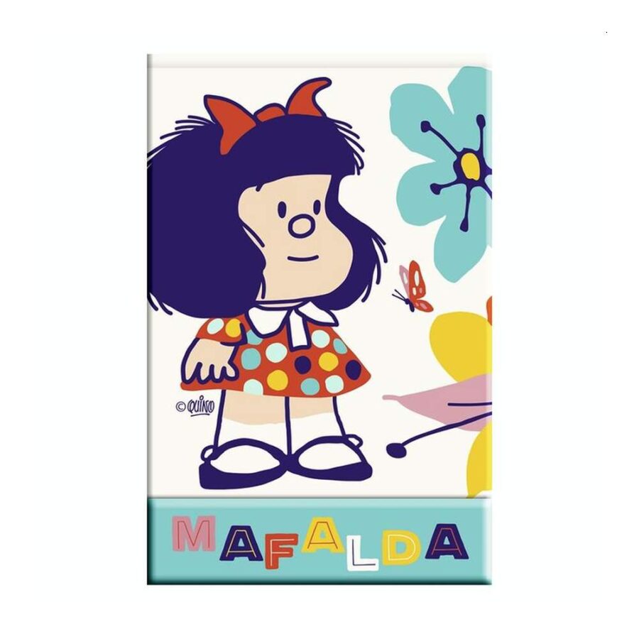 Libreta Cierre Magnético - Mafalda Pastel