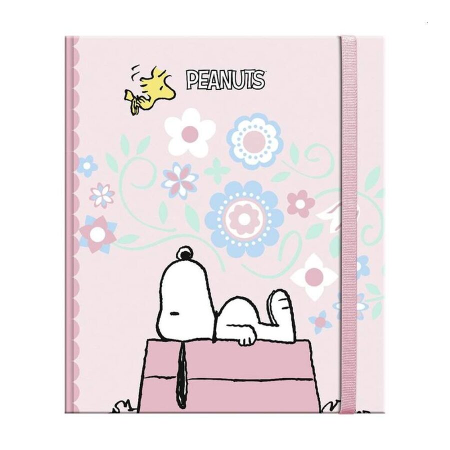Libreta Tapa Dura A5 Snoopy Pastel