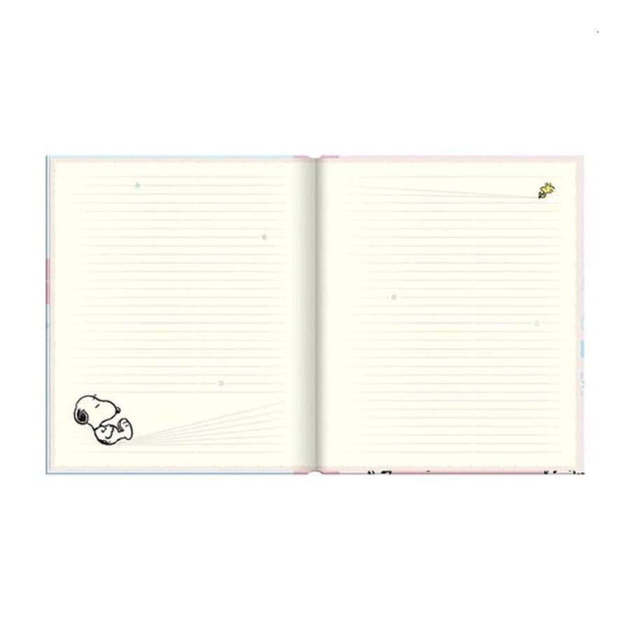 Libreta Tapa Dura A5 Snoopy Pastel