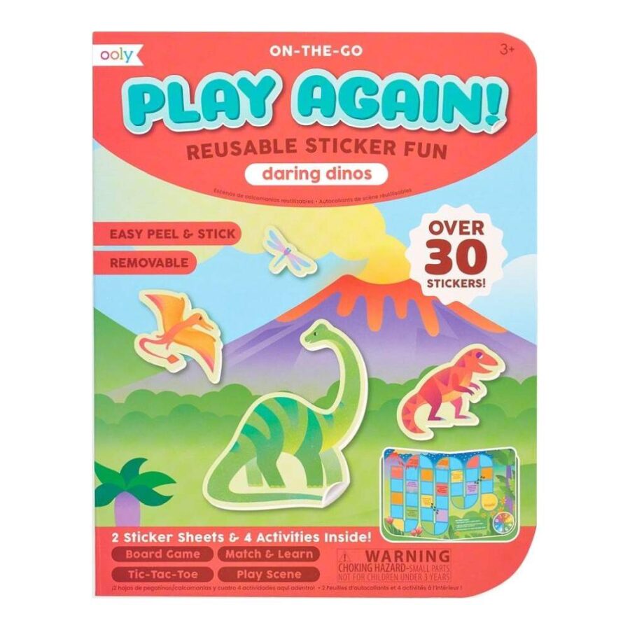 Libro Actividades Pegatinas Reutilizables Dinos