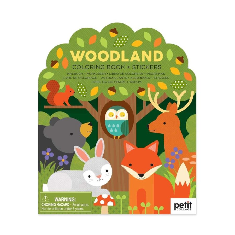 Libro Colorear + Pegatinas Bosque