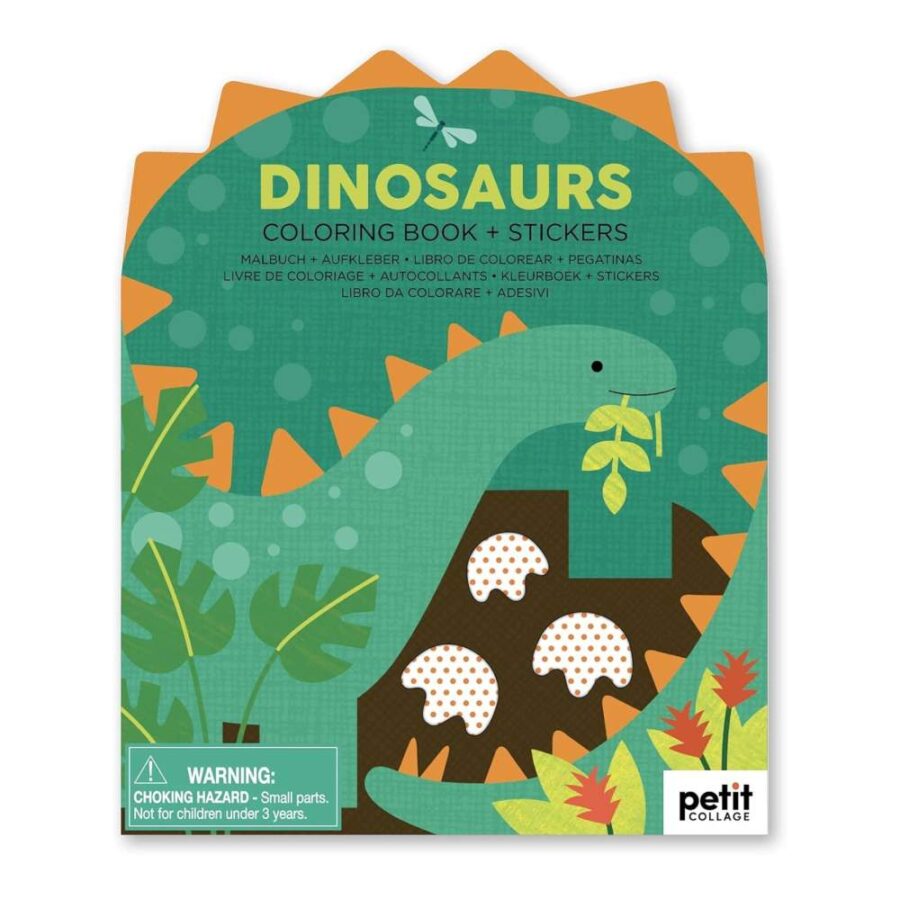 Libro Colorear + Pegatinas Dinosaurios