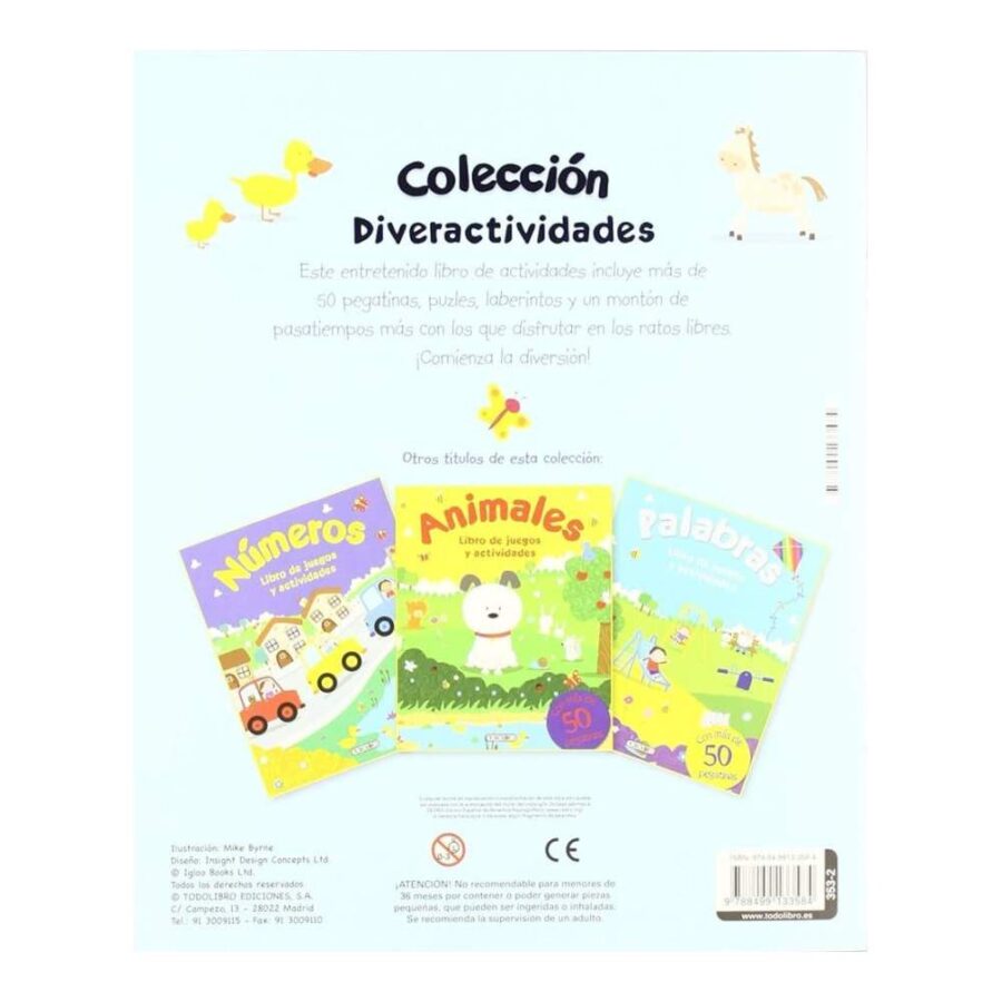 Libro Juegos Y Actividades Con Pegatinas