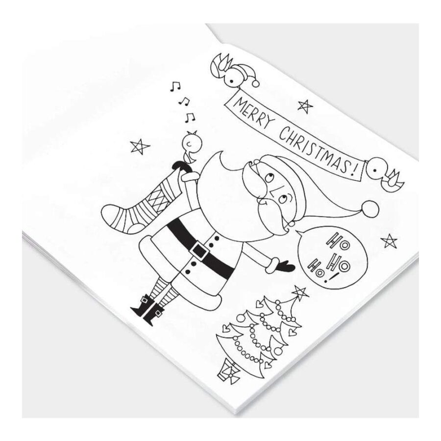 Libro Para Colorear Papa Noel