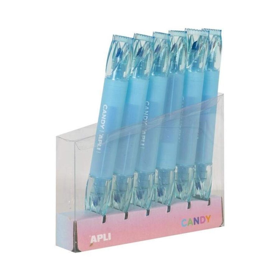 Marcador Doble Punta Azul Candy
