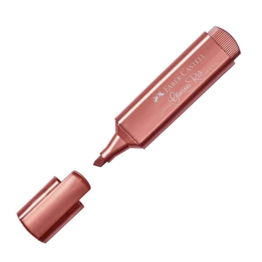 Marcador Faber Castell Rojo Shiny