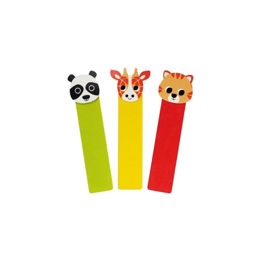 Marcapáginas De Madera Animales