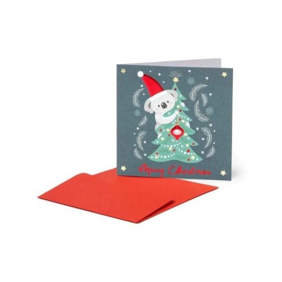 Mini Tarjeta Navidad Koala
