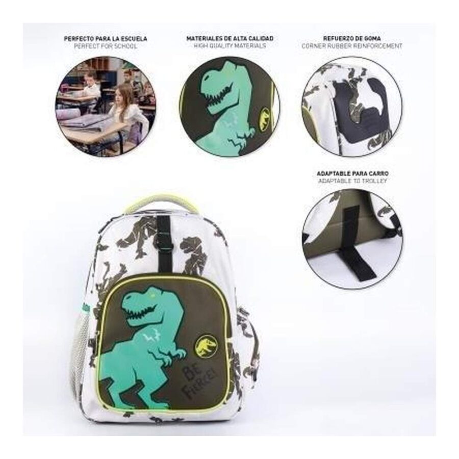 Mochila Escolar Con Bolsillo Jurassic Park