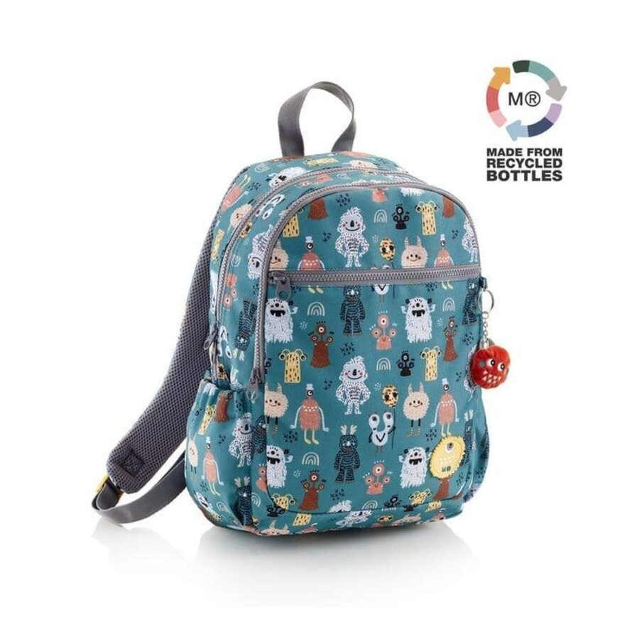 Mochila Triple Con Bolsillo Lateral Monsters