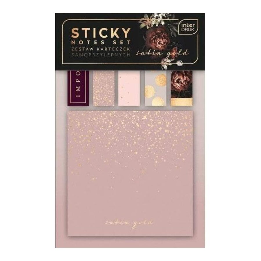 Notas Adhesivas Satin Gold