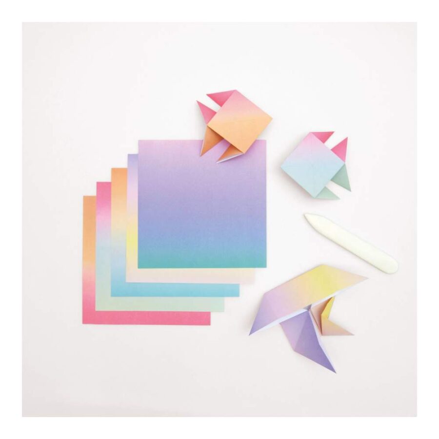 100 Hojas Origami Duo Color 15x15