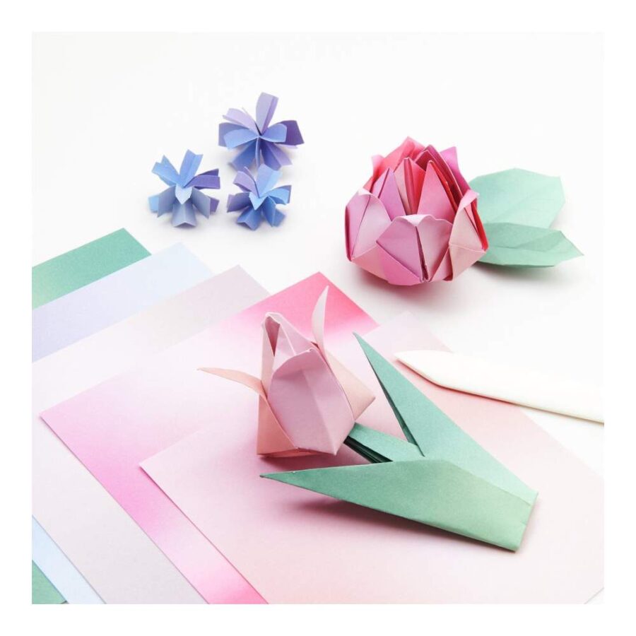 100 Hojas Origami Blurry 15x15