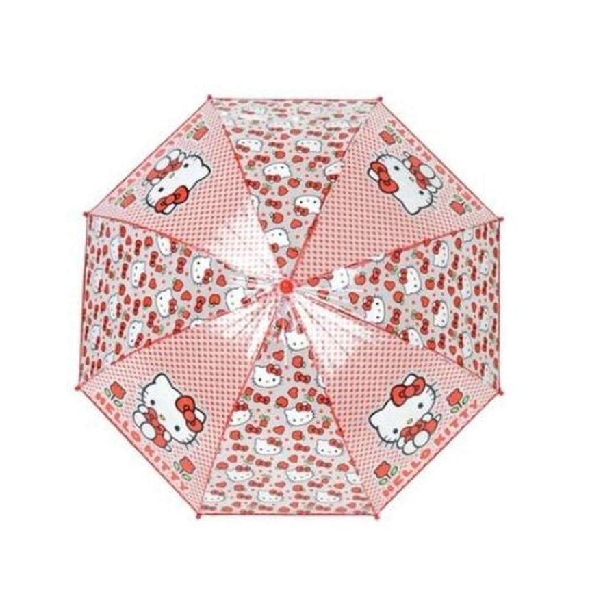 Paraguas Manual Transparente Hello Kitty