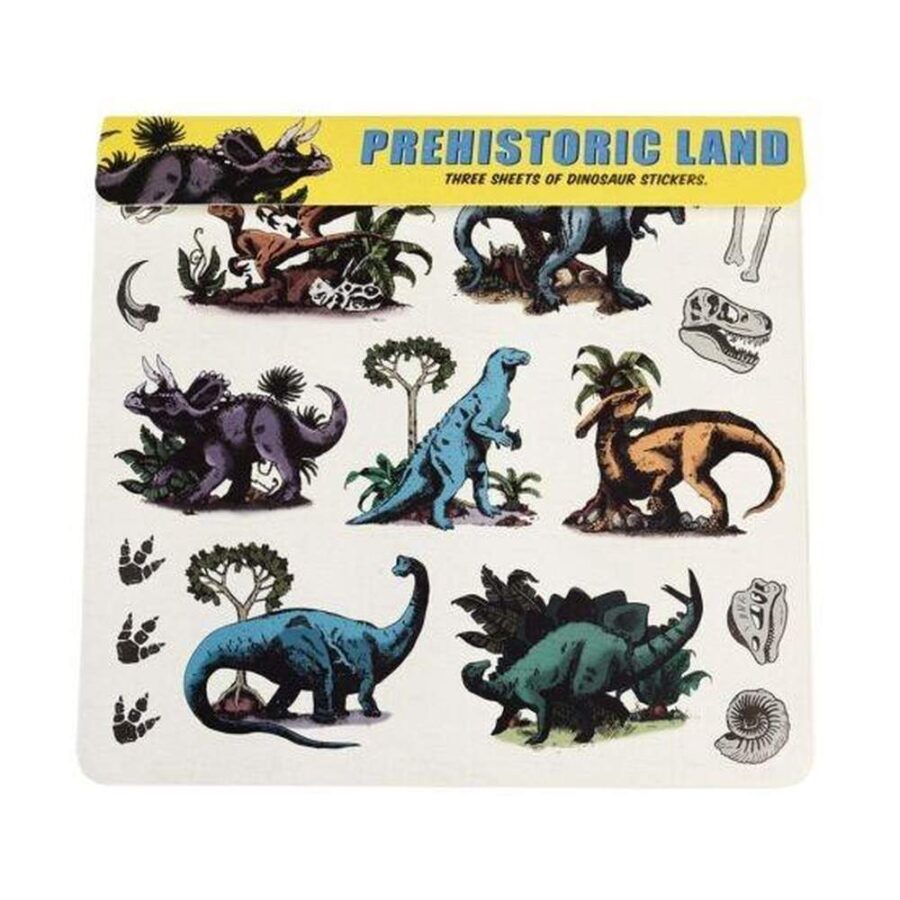 Pegatinas 3 Hojas Prehistoric Land