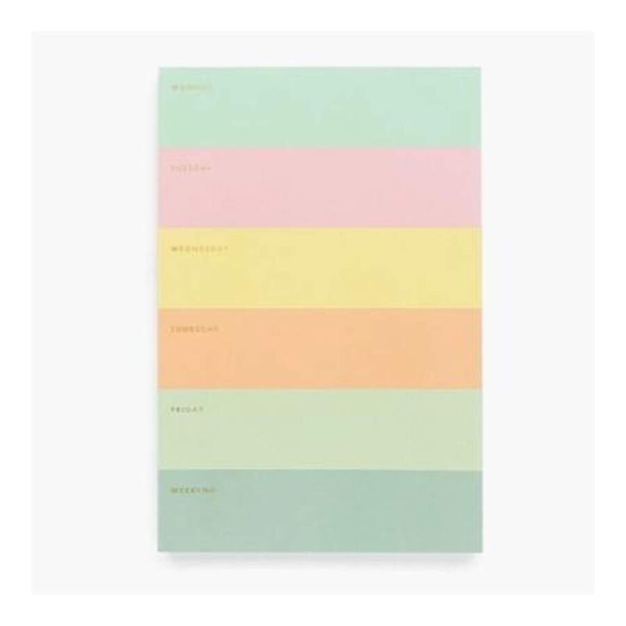 Planificador Semanal Color Block