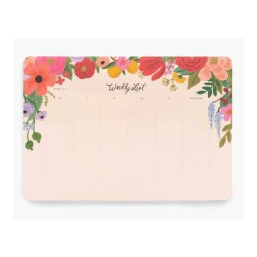 Planificador Semanal Garden Party