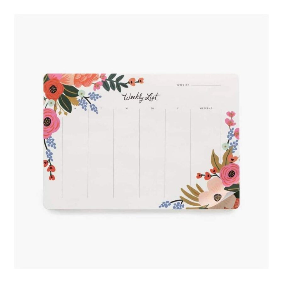 Planificador Semanal Lively Floral