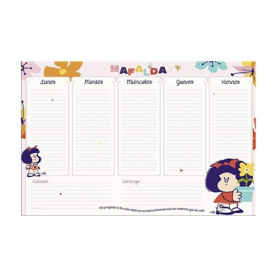 Planificador Semanal Xl Mafalda