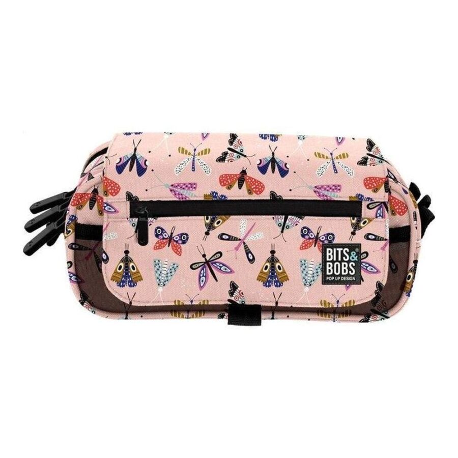 Portatodo Triple Con Solapa Butterfly