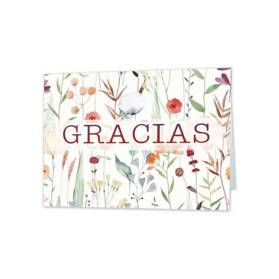 Postal Gracias Flores