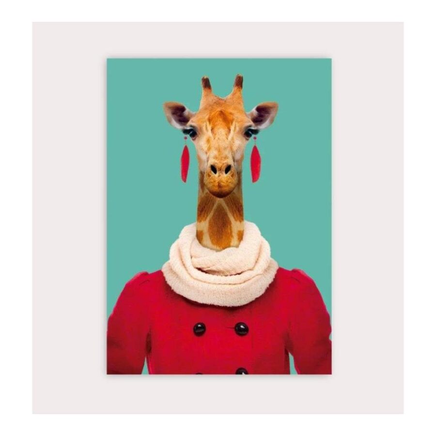 Postal Zoo Portraits Nothern Giraffe