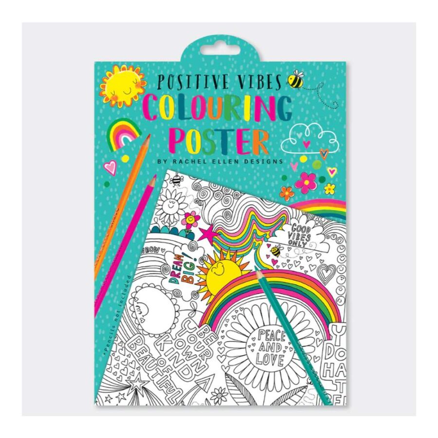 Poster Para Pintar Positive Vibes