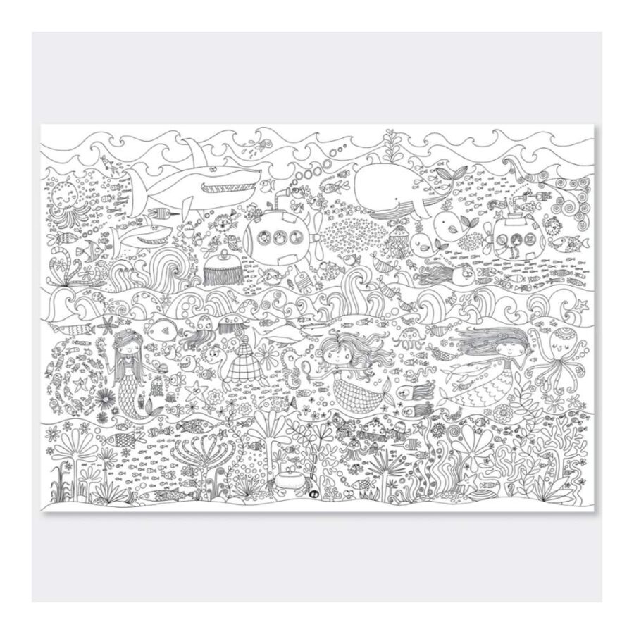 Poster Para Pintar Sirenas