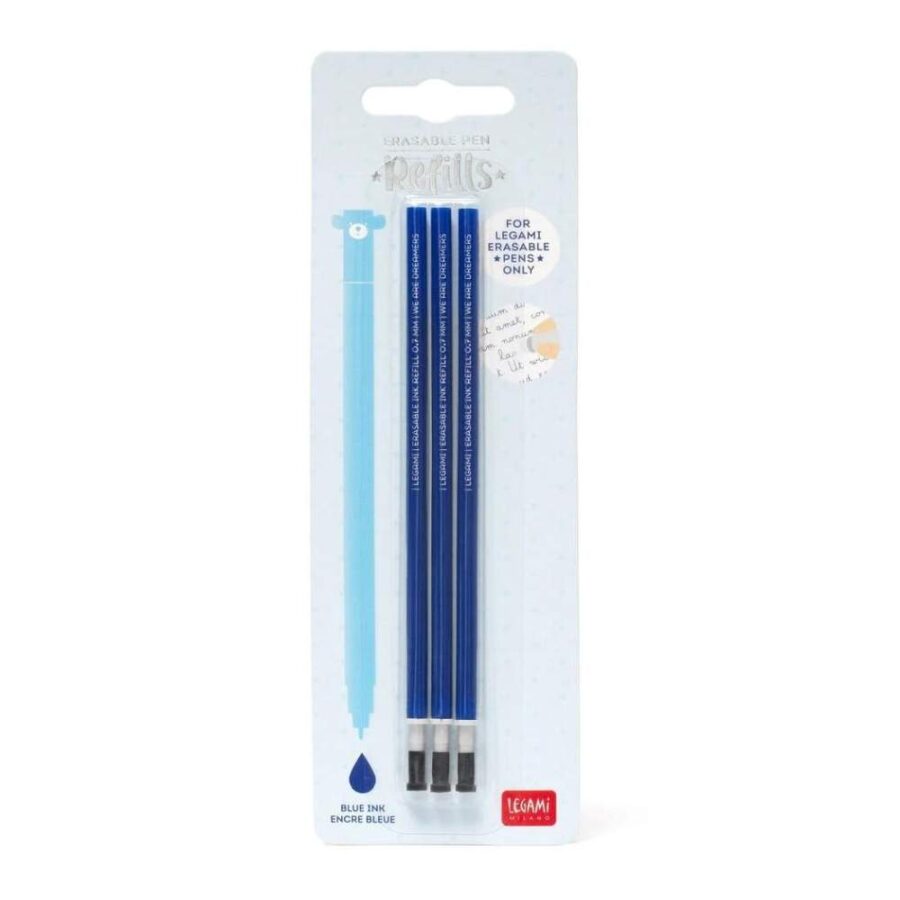 Recambio Bolígrafo Borrable De Gel Azul