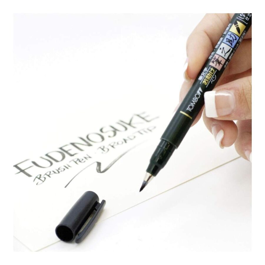 Rotulador Fudenosuke Punta Blanda Negro