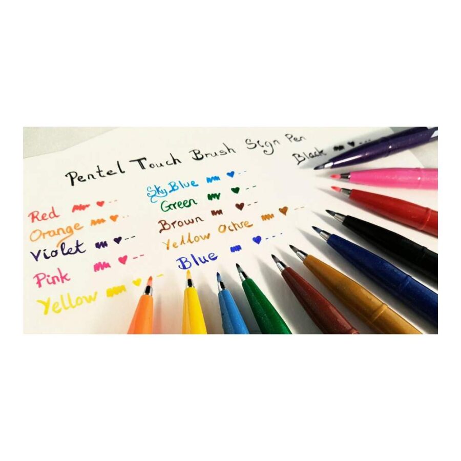 Rotulador Pentel Touch Amarillo Ocre