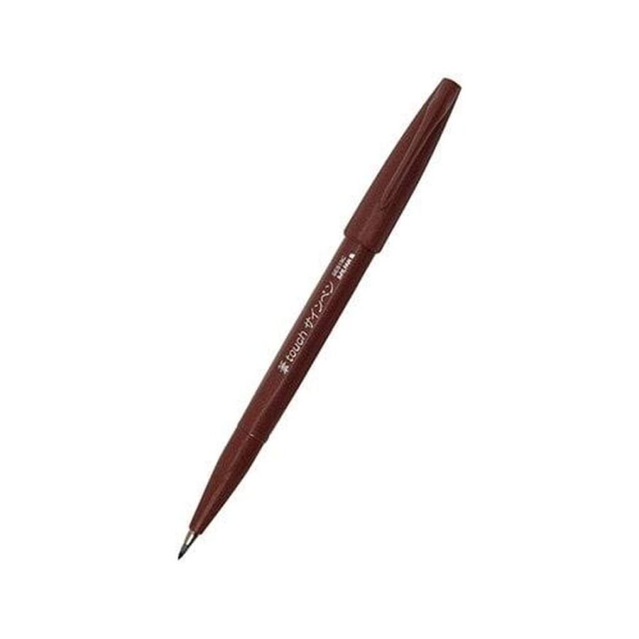 Rotulador Pentel Touch Marrón