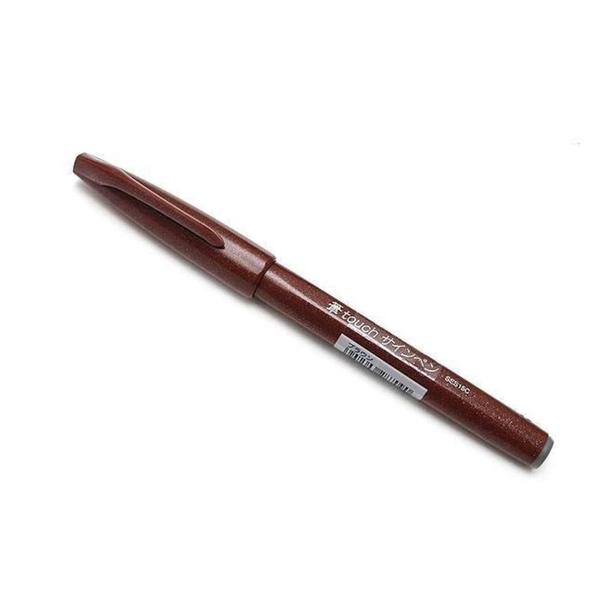 Rotulador Pentel Touch Marrón